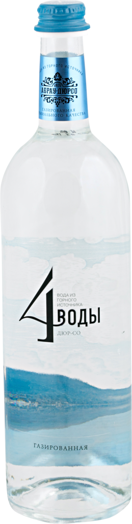 Вода питьевая АБРАУ-ДЮРСО 4 воды Дюр-Со артезианская газированная, 0.75л (Россия, 0.75 L)
