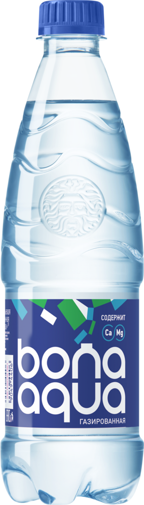 Вода питьевая BONA AQUA газированная, 0.5л (Россия, 0.5 L)