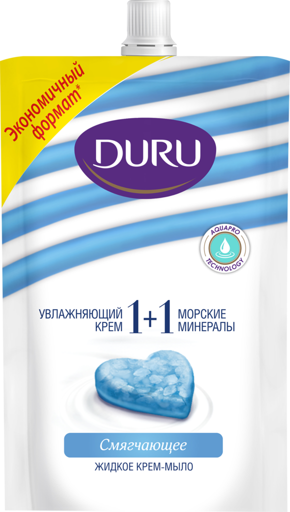 Жидкое мыло DURU Морские минералы 1+1, 450мл (Россия, 450 мл)