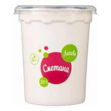 Сметана Лосево 20% БЗМЖ 450 г