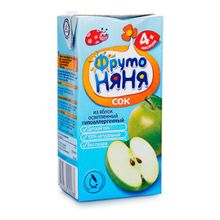 Сок детский ФрутоНяня яблоко осветленный с 4 месяцев 200 мл