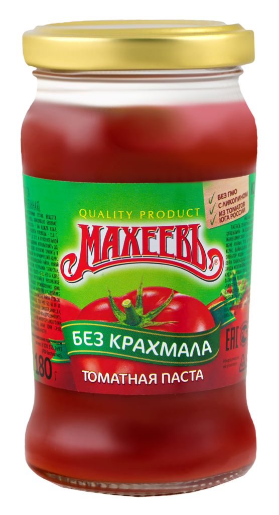 Паста томатная МАХЕЕВЪ Домашняя, 180г (Россия, 180 г)