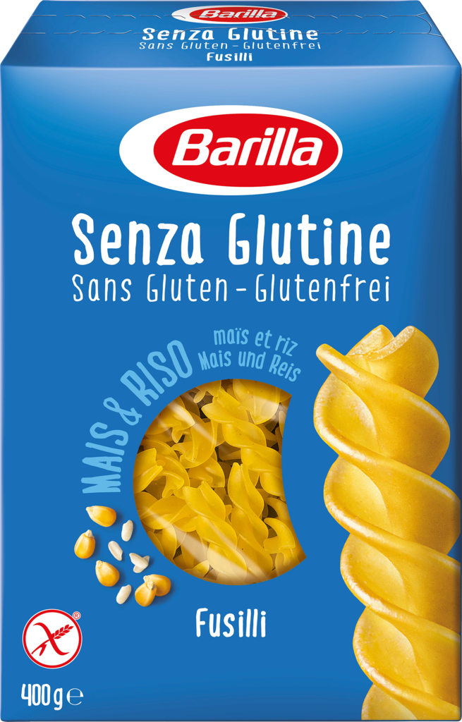 Макароны безглютеновые BARILLA Fusilli Gluten Free, 400г (Италия, 400 г)