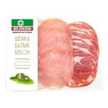 Ассорти сырокопченое Велком шейка-балык-бекон нарезка 90 г
