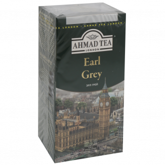 Чай черный AHMAD TEA Tea Earl Grey с ароматом бергамота байховый, 25пак (Шри-Ланка, 25 пак)