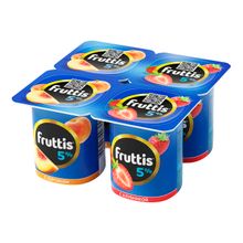 Йогуртный продукт Fruttis клубника-персик 5% БЗМЖ 115 г