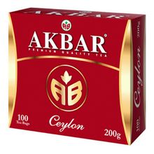 Чай черный Akbar Ceylon в пакетиках 2 г x 100 шт
