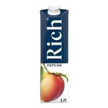 Нектар Rich персиковый восстановленный 1 л
