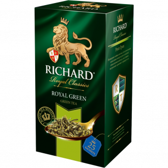 Чай зеленый RICHARD Royal Green Китайский байховый, 25пак (Россия, 25 саш)