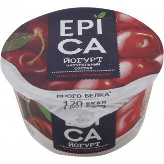 Йогурт EPICA с вишней и черешней 4,8%, без змж, 130г (Россия, 130 г)