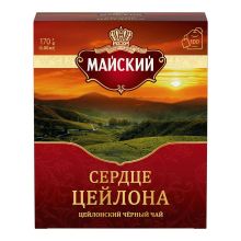 Чай черный Майский Сердце Цейлона в пакетиках 1,7 г х 100 шт