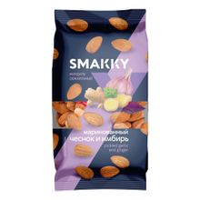 Миндаль Smakky жареный чеснок и имбирь 150 г