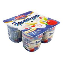 Йогуртный продукт Эрмигурт Экстра Сливочный яблоко-груша 7,5% БЗМЖ 100 г
