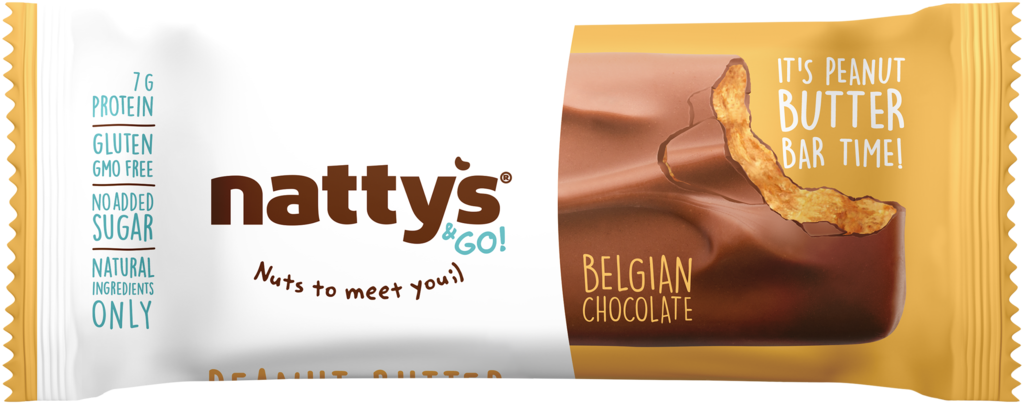Батончик шоколадный NATTYS&GO! Peanut с арахисовой пастой в молчном шоколаде, 45г (Россия, 45 г)