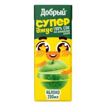 Сок Добрый Active kid яблочный 200 мл