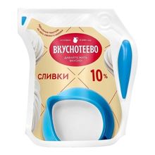 Сливки Вкуснотеево питьевые ультрапастеризованные 10% БЗМЖ 125 мл