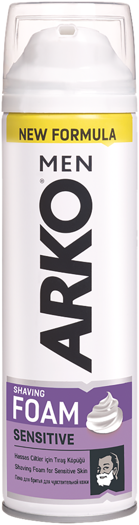 Пена для бритья ARKO Sensitive с экстрактом лаванды и алоэ вера, 200мл (Турция, 200 мл)