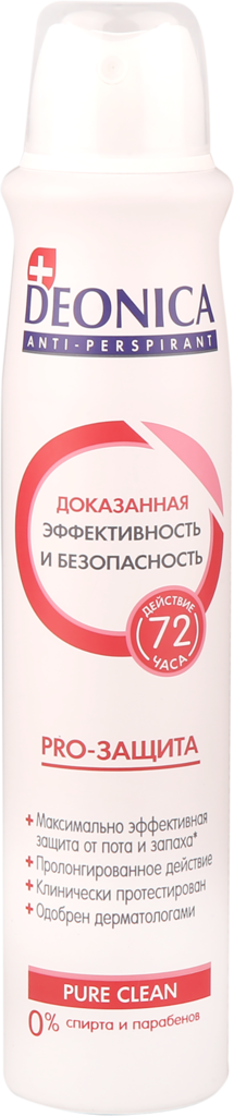 Антиперспирант-спрей женский DEONICA Pro-защита, 200мл (Россия, 200 мл)