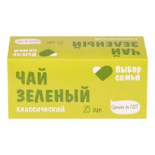 Чай зеленый Выбор Семьи в пакетиках 1,8 г х 25 шт