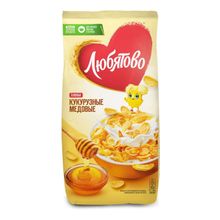 Хлопья Любятово кукурузные с медом 250 г