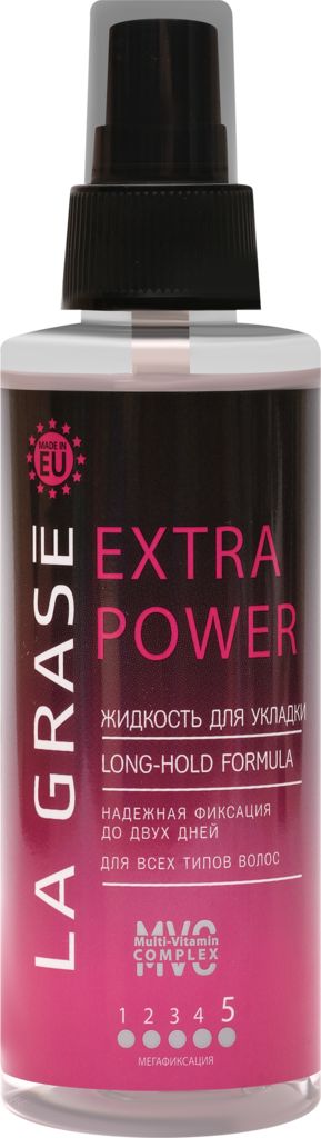 Жидкость для укладки волос LA GRASE Extra Power, 150мл (Чехия, 150 мл)