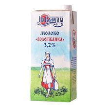 Молоко 3,2% ультрапастеризованное 1 л Вологжанка