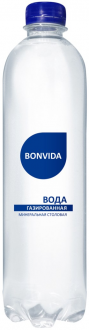Вода питьевая BONVIDA газированная, 1.5л (Россия, 1.5 L)