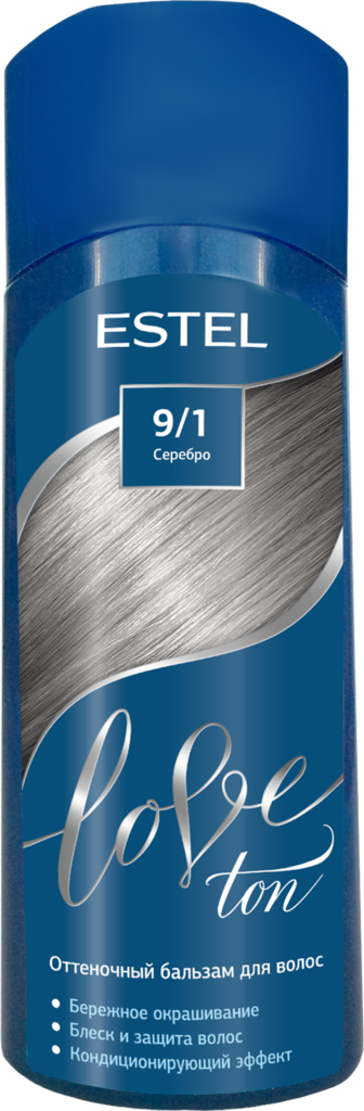 Бальзам оттеночный для волос ESTEL Love Ton 9/1 Серебро, 150мл (Россия, 150 мл)