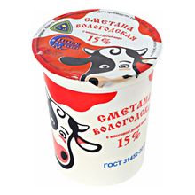 Сметана 15% Северное Молоко Вологодская БЗМЖ 400 г