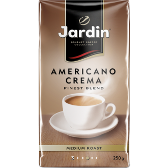 Кофе молотый JARDIN Americano Crema жареный, 250г (Россия, 250 г)