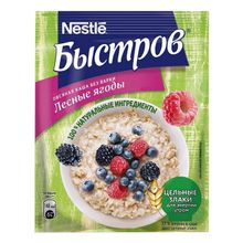Хлопья Быстров овсяные с лесными ягодами 40 г
