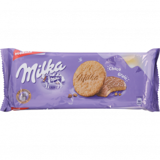 Печенье MILKA Choco Grain с овсяными хлопьями, покрытое молочным шоколадом, 168г (Польша, 168 г)