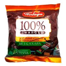 Конфеты вафельные Победа Чаржед в горьком шоколаде 150 г