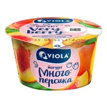Йогурт Viola с персиком 2,6% БЗМЖ 180 г