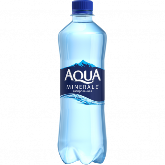 Вода питьевая AQUA MINERALE газированная вода, 0.5л (Россия, 0.5 L)