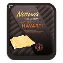 Сыр полутвердый Natura Havarti нарезка 45% БЗМЖ 150 г