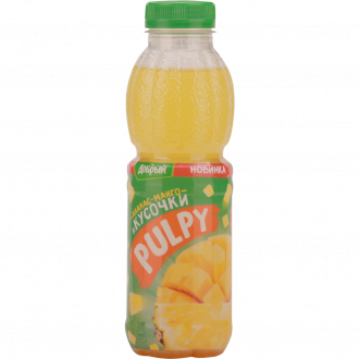 Напиток ДОБРЫЙ Pulpy Ананас-манго негазированный, 0.45л (Россия, 0.45 L)