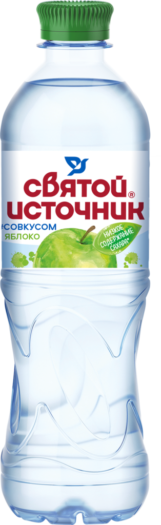 Напиток СВЯТОЙ ИСТОЧНИК со вкусом яблока, негазированный, 0.5л (Россия, 0.5 L)