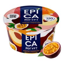 Йогурт Epica персик-маракуйя 4,8% БЗМЖ 130 г