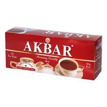 Чай черный Akbar Красно-белая серия в пакетиках 2 г х 25 шт