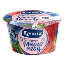 Йогурт Viola клубника-черника 2,6% БЗМЖ 180 г