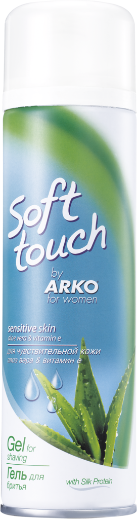Гель для бритья женский ARKO Soft Touch для чувствительной кожи, 200мл (Турция, 200 мл)