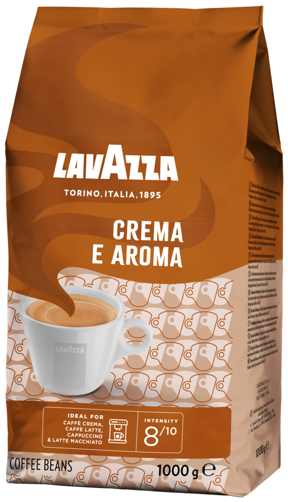 Кофе зерновой LAVAZZA Crema e Aroma натуральный жареный, 1кг (Италия, 1 кг)