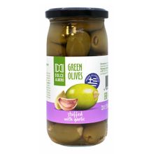 Оливки Dolce Albero Зеленые фаршированные чесноком 350 г