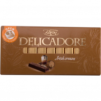 Шоколад темный DELICADORE Irish Cream с мягкой начинкой со вкусом ликера, 200г (Польша, 200 г)