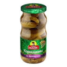 Огурцы Дядя Ваня Корнишоны по-французски маринованные 460 г