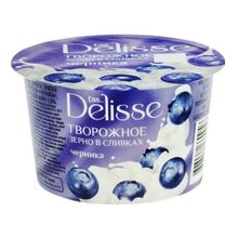 Творог зерненый Delisse Черника в сливках 5% БЗМЖ 130 г