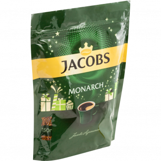 Кофе растворимый JACOBS Monarch натуральный сублимированный, 150г (Россия, 150 г)