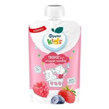 Творог мягкий детский ФрутоKids ягодный пломбир с 6 месяцев 4,2% БЗМЖ 90 г