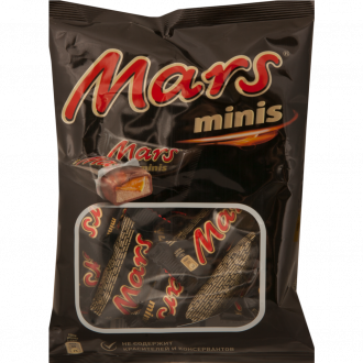 Конфеты MARS Minis c нугой и карамелью, 182г (Россия, 182 г)